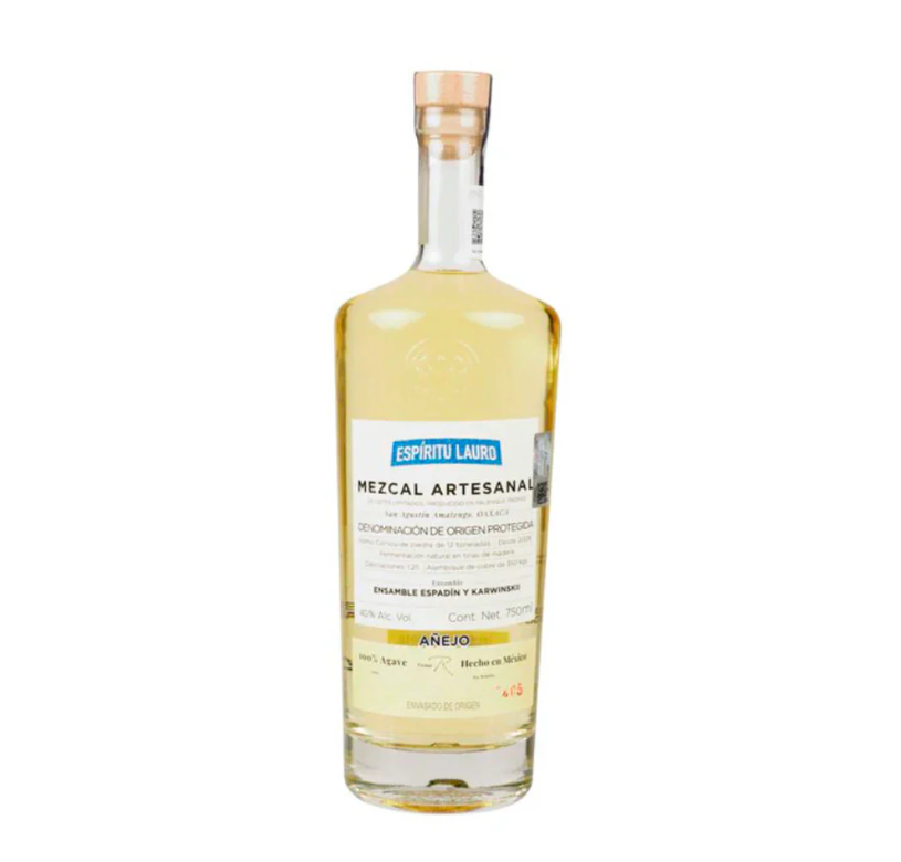 Mezcal Espiritu Lauro Añejo - 750 Ml
