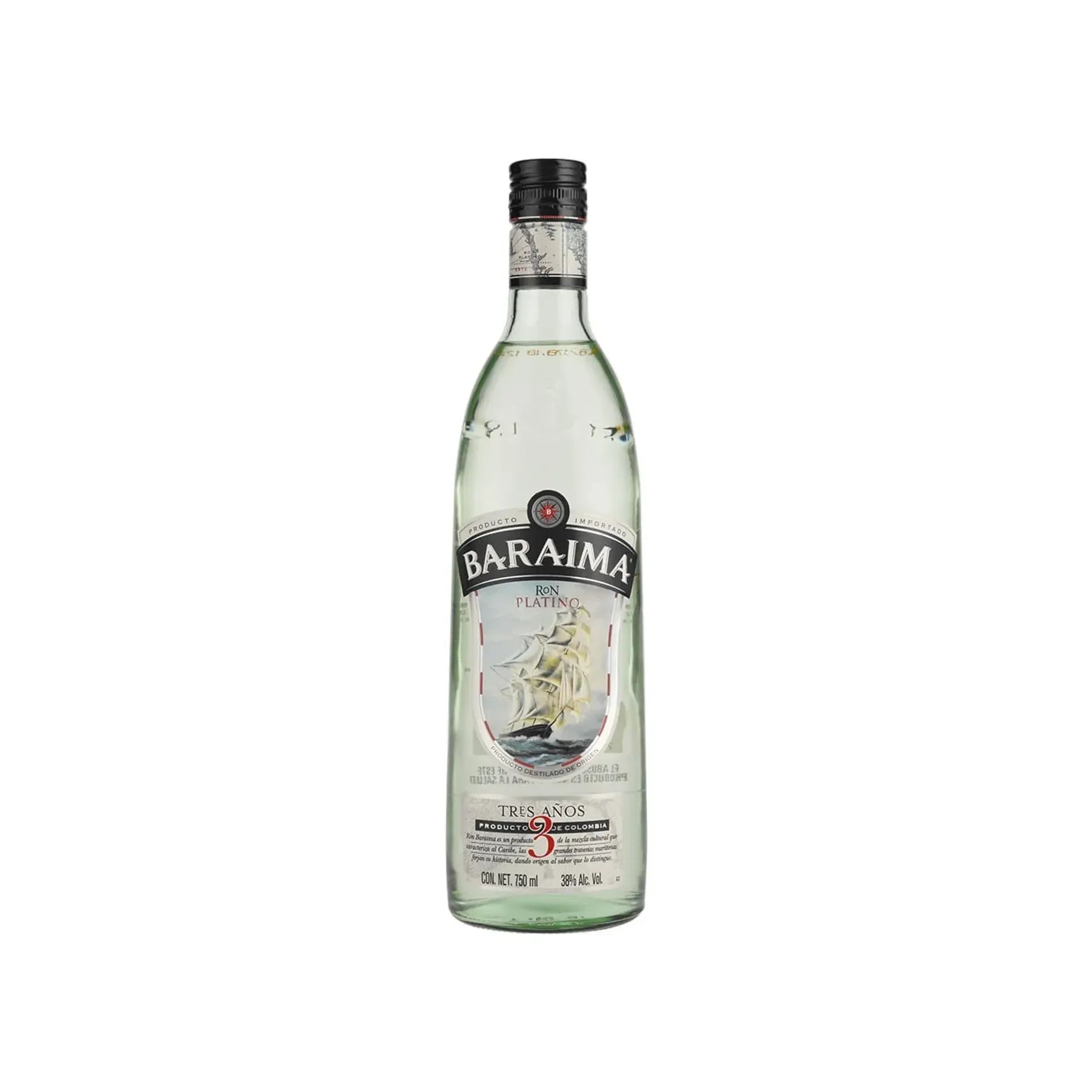 Ron Baraima Platino 3 Años - 750 Ml