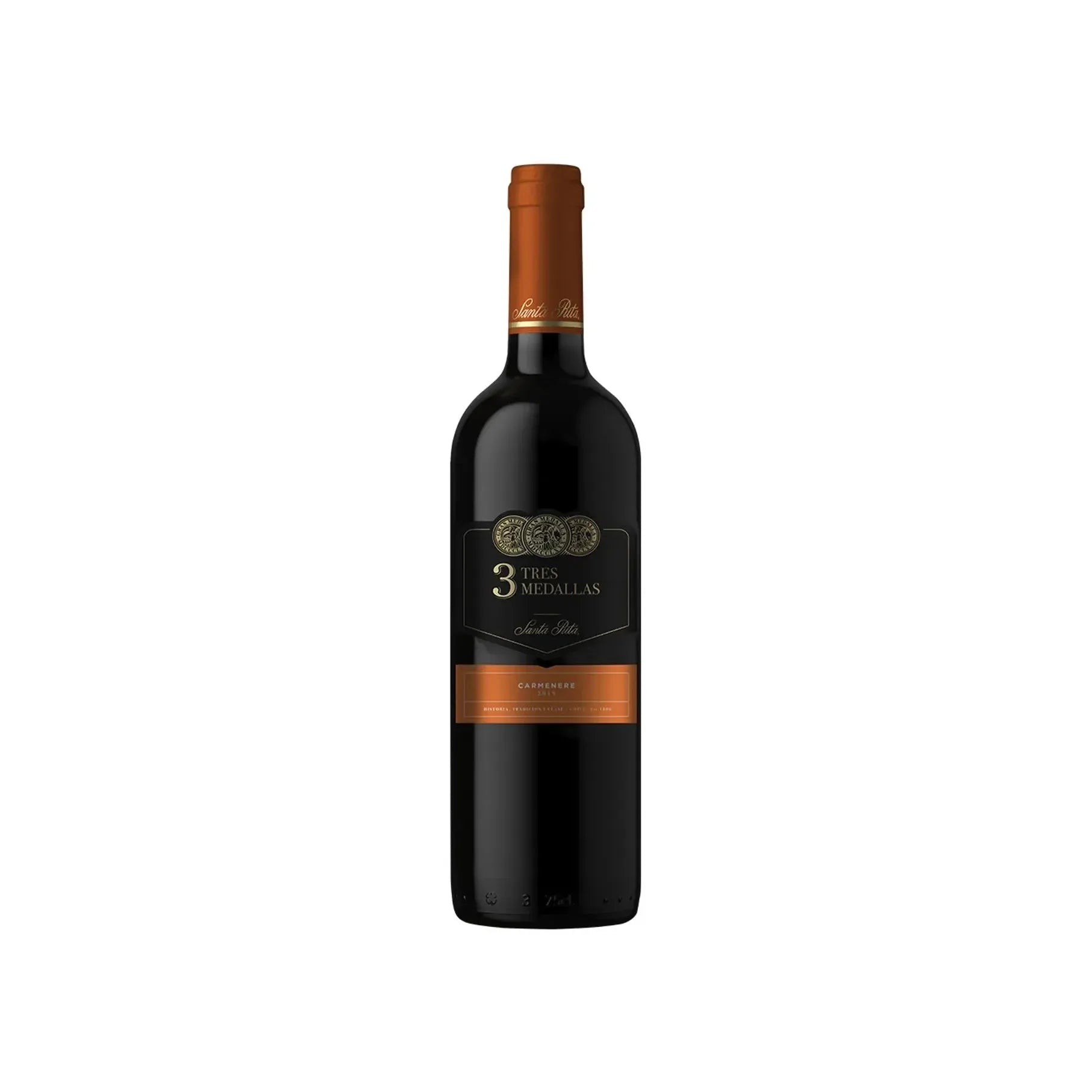 Vino Tinto 3 Tres Medallas Carmenere - 750 Ml