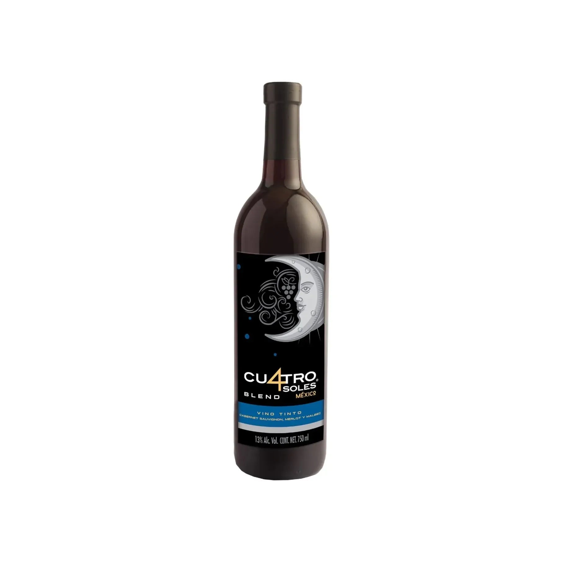 Vino Tinto Cu4Tro Soles Cabernet Merlot Malbec - 750 Ml