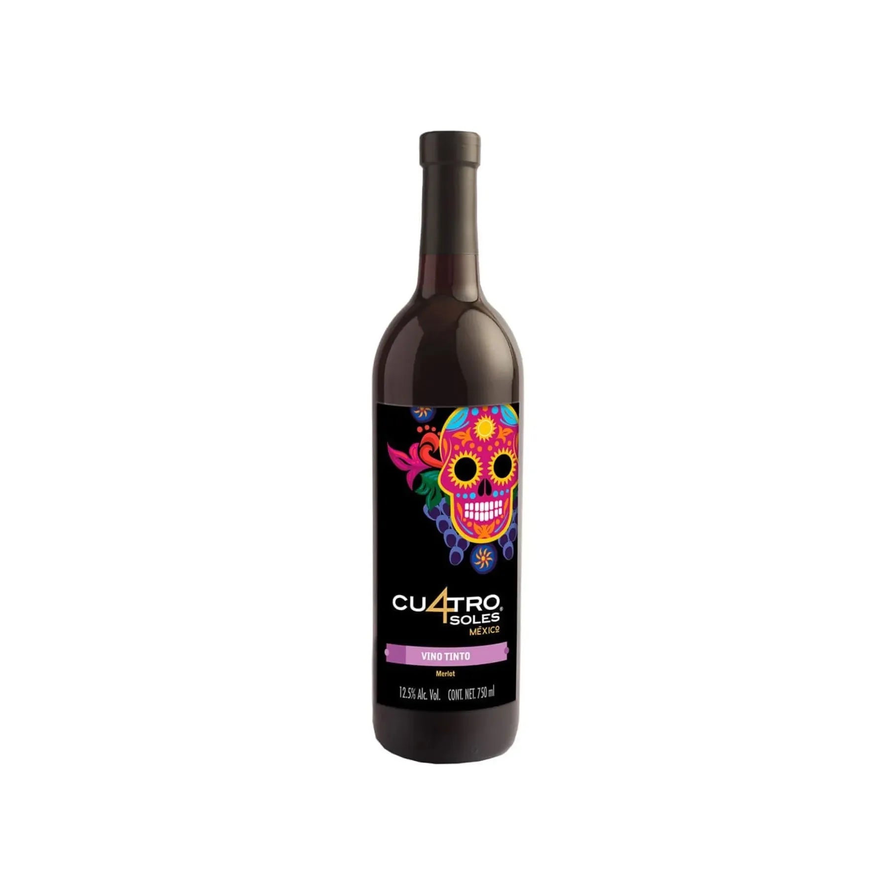 Vino Tinto Cu4Tro Soles Merlot - 750 Ml