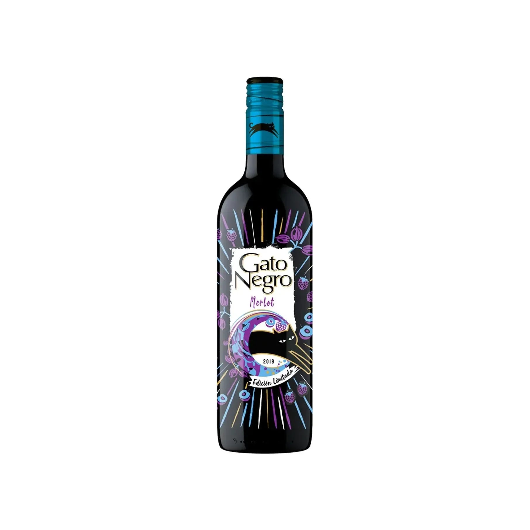 Vino Tinto Gato Negro Merlot - 750 Ml