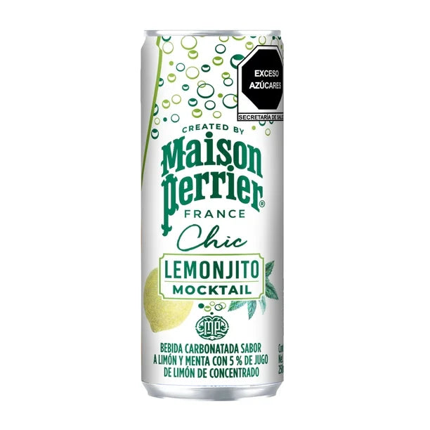 Agua Saborizada Maison Perrier Chic Lemonjito Lata - 250 Ml