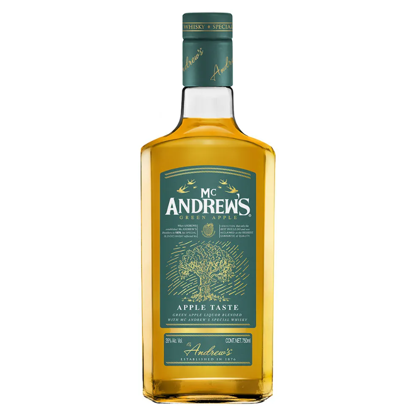 Licor Mc Andrews Green Apple - 750 Ml