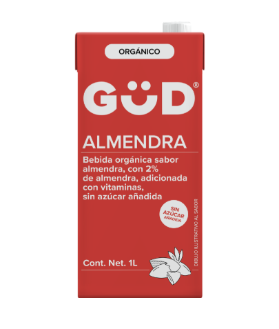 Leche GUD De Almendra Organica Tetrapack - 1 L