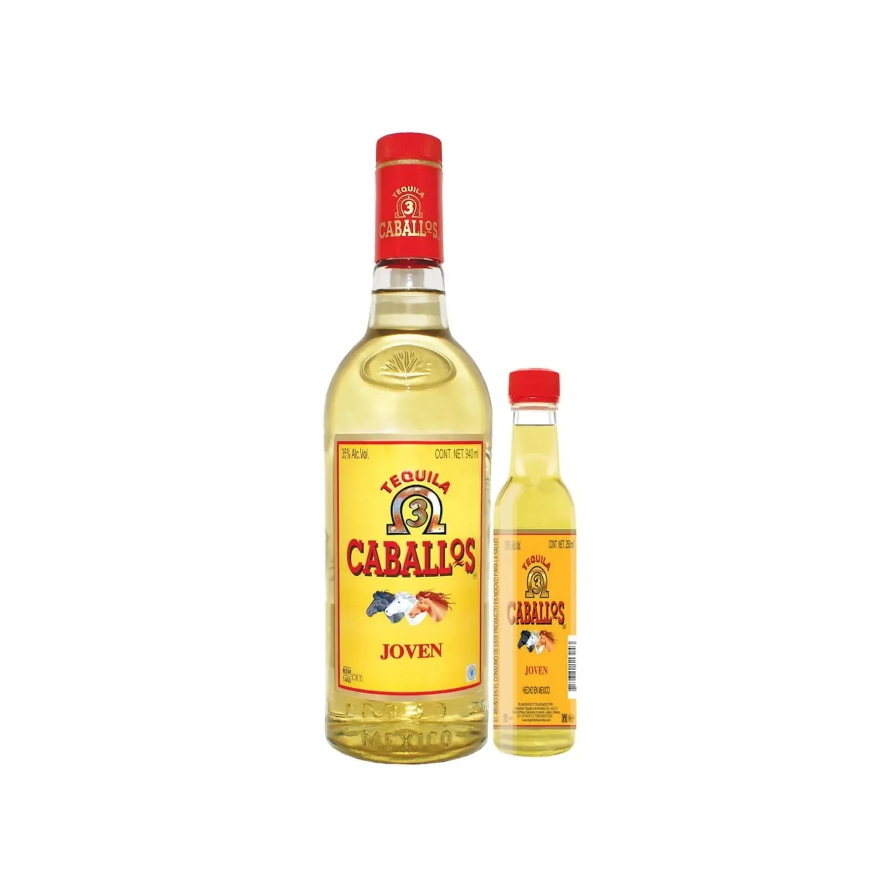 Teq. Tres Caballos Joven C/Anf 250Ml - 940 Ml