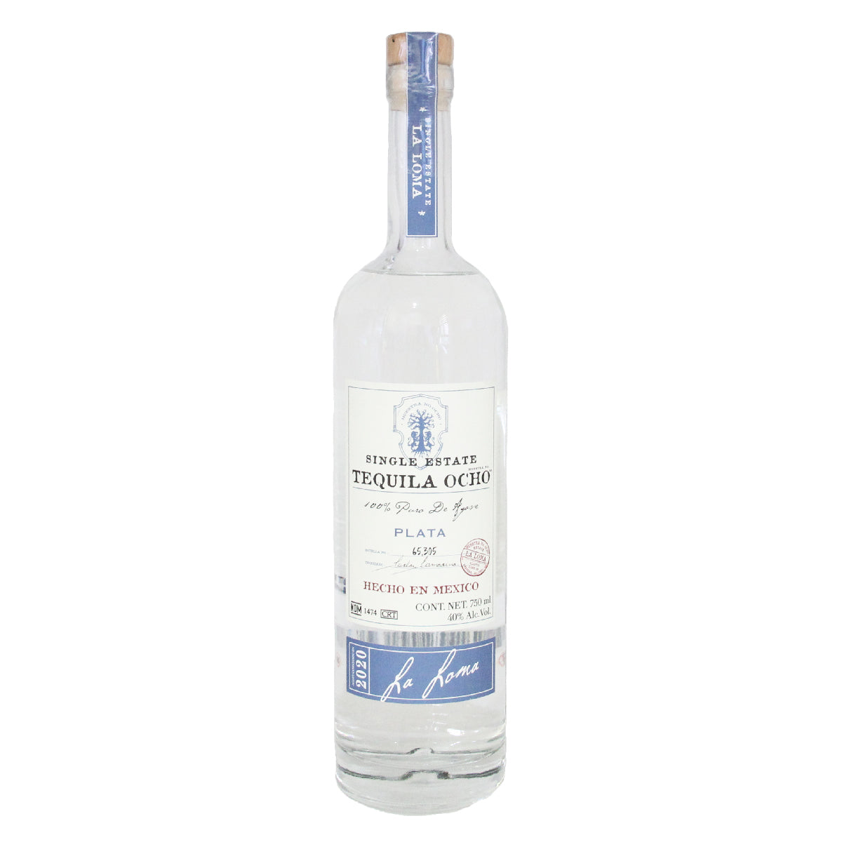 Tequila Ocho Plata - 750 Ml