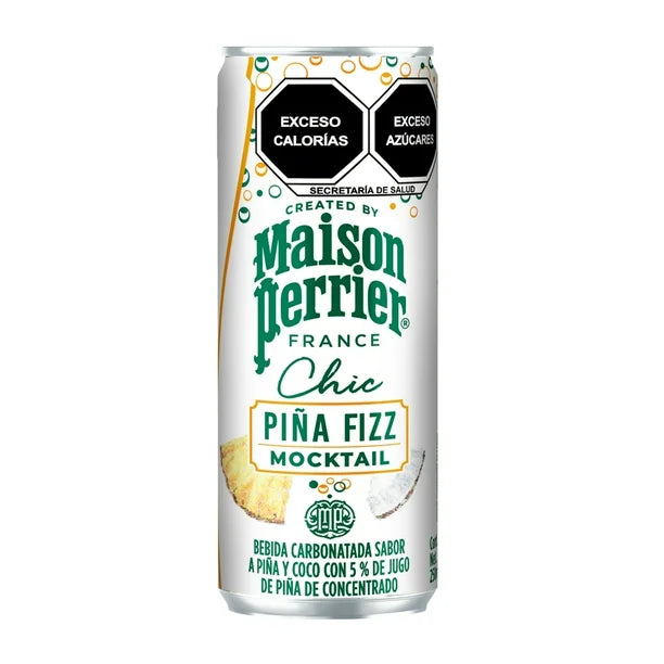 Agua Saborizada Maison Perrier Chic Pina Fizz Lata - 250 Ml