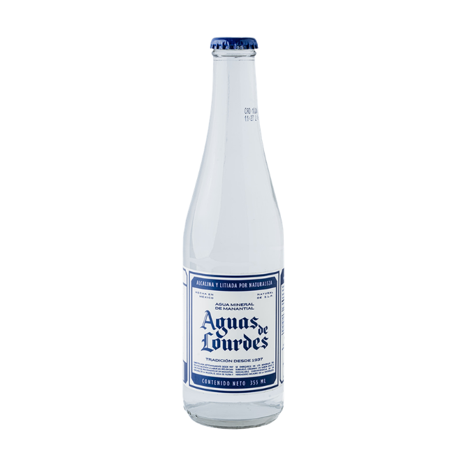 Agua Mineral Agua De Lourdes Premium Vidrio - 355 Ml