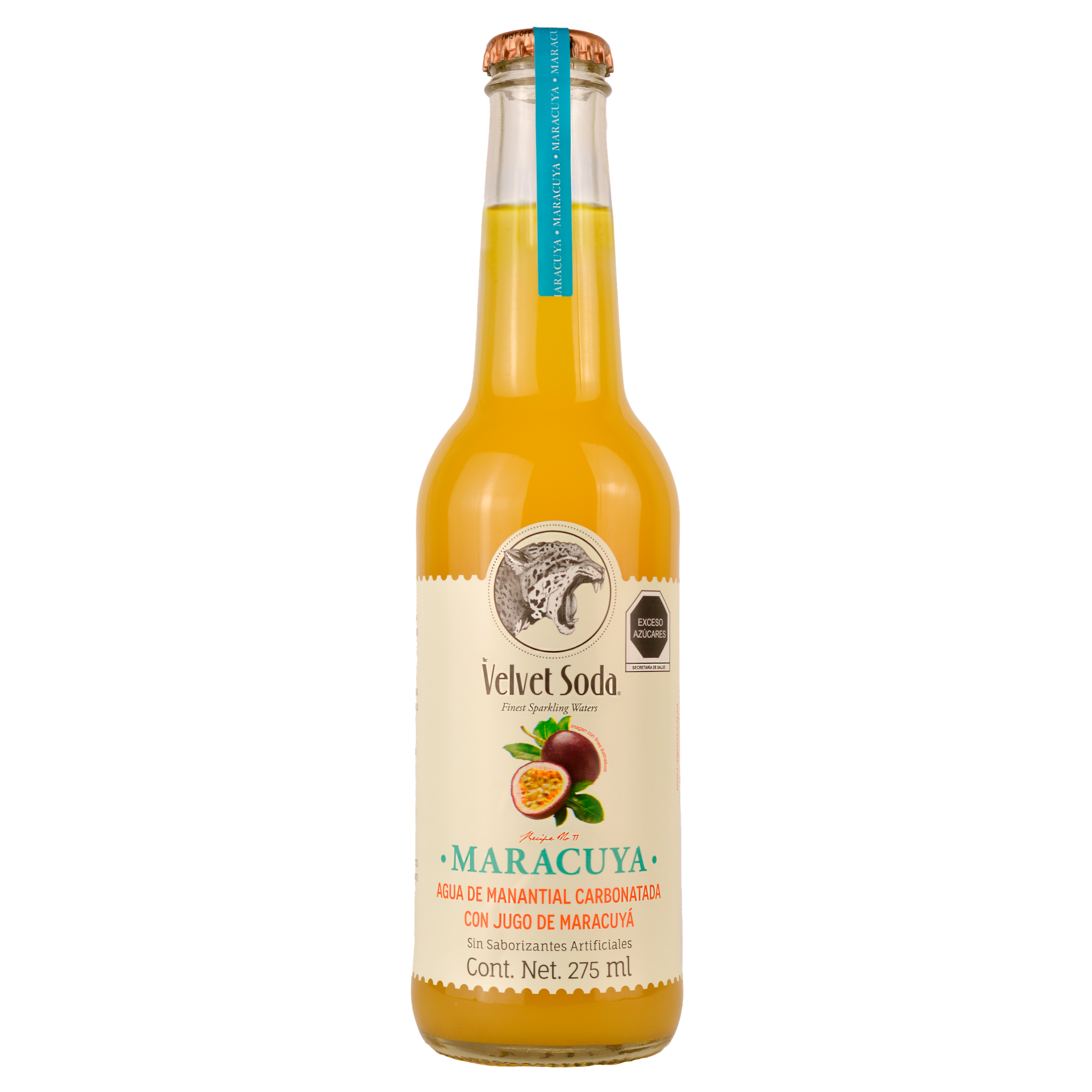 Soda Natural Velvet Soda Lychee Vidrio - 275 Ml